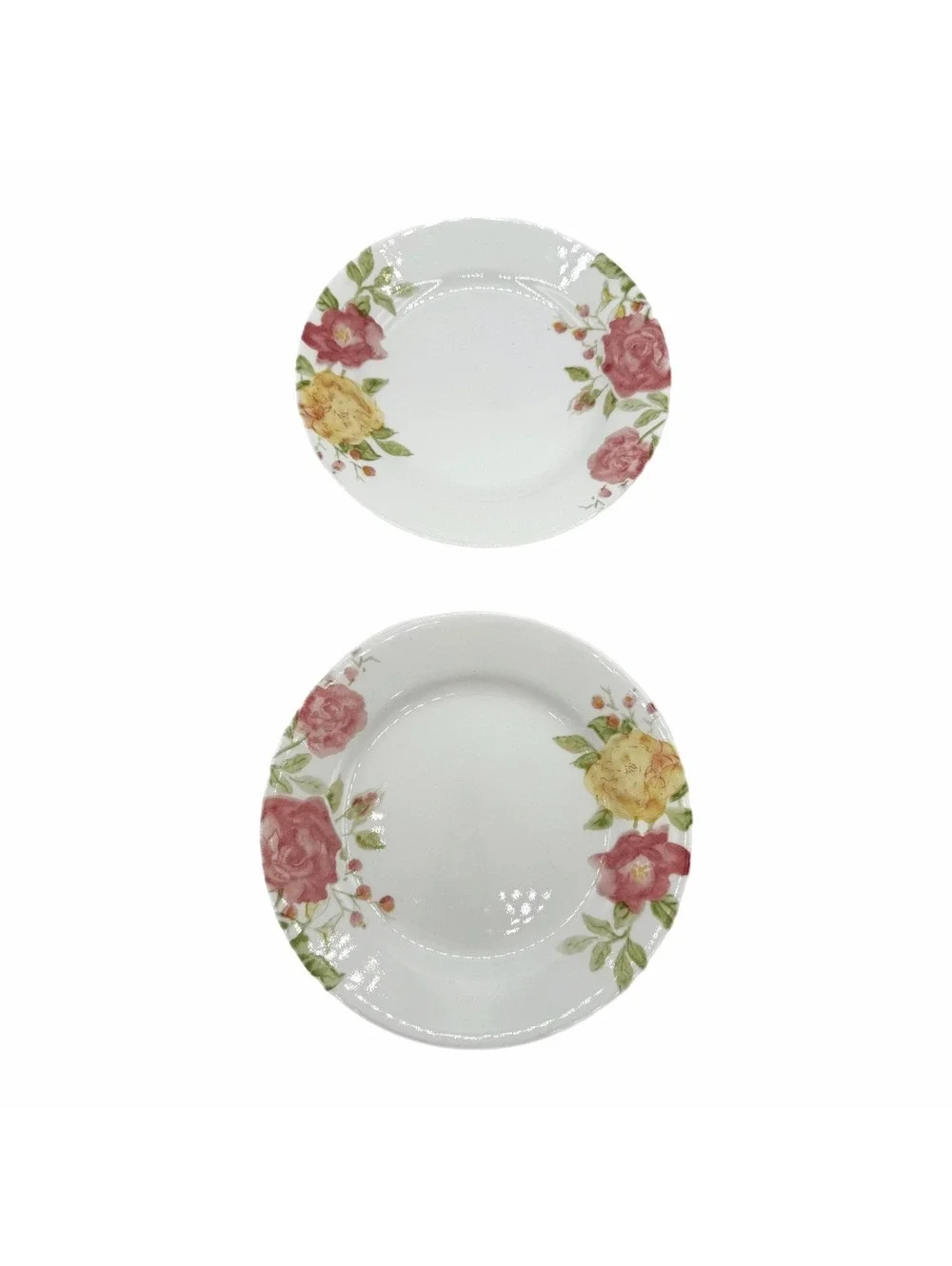 Set of 2 Vintage Corelle Emma Jane 8.5” Luncheon Plates